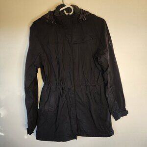 Woman’s REI Rain Jacket Elements E1 hood Shell Windbreaker Sz Medium Adjustable